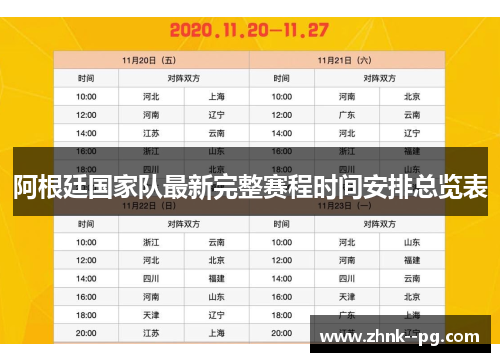 阿根廷国家队最新完整赛程时间安排总览表